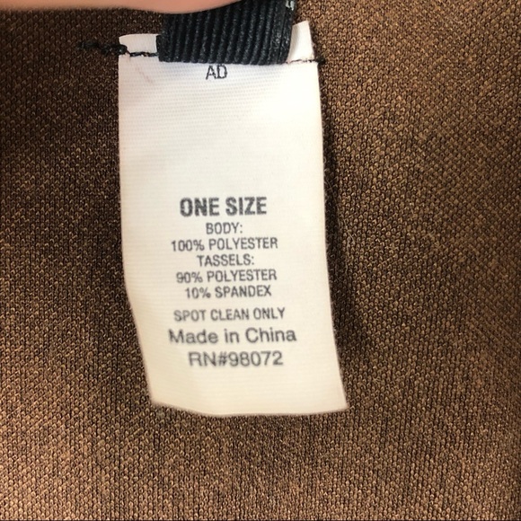 APT9 Faux suede sleeveless Boho cardigan Fringe - Picture 4 of 4